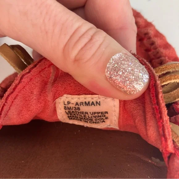 Lucky Brand Abelle 2 Wmns 8 M Suede Red Orange Moccasin Driving Loafer Boat Shoe - Picture 16 of 16